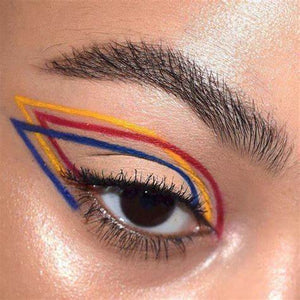Graphic eyes are the key to having a cool girl fall.
