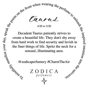 Zodica Perfumery - Taurus Zodiac Perfume