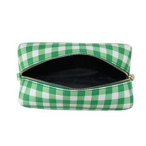 Fenella Smith London - Gingham Organic Canvas Box Washbag