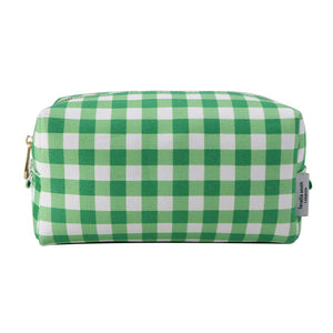 Fenella Smith London - Gingham Organic Canvas Box Washbag