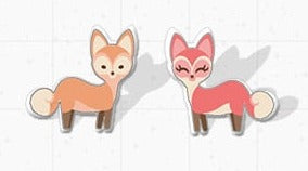 The Gilded Girl - Fox Earrings