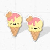 The Gilded Girl - Ice Cream Cone Earrings