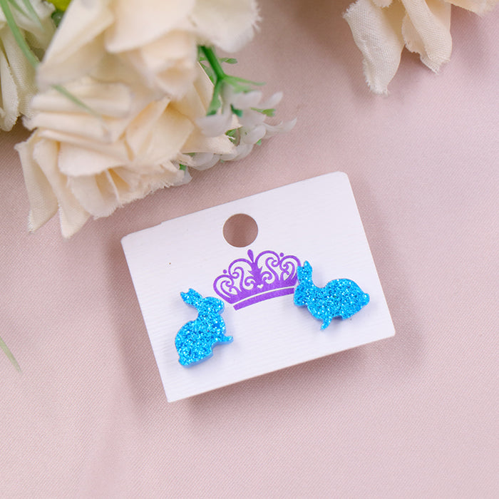 The Gilded Girl - Easter Bunny Glitter Earrings
