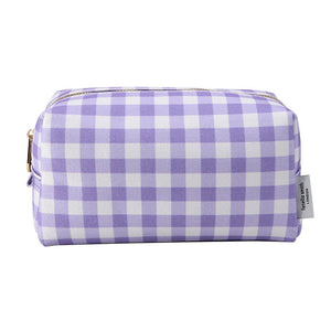 Fenella Smith London - Gingham Organic Canvas Box Washbag