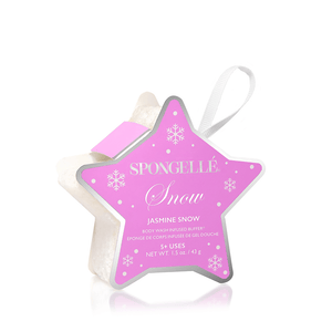 Spongellé - Jasmine Snow Holiday Star Body Buffer