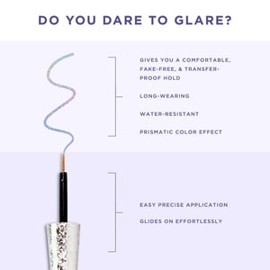 Pretty Vulgar - Vixen Glimmer Holographic Liquid Eyeliner Features