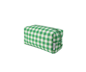 Fenella Smith London - Gingham Organic Canvas Box Washbag