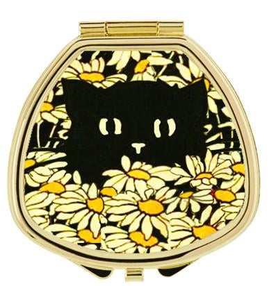 Andrea Garland - Hide and Seek Kitty in Daisies, Lip Balm Compact