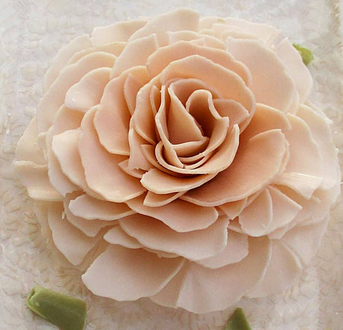 A'marie's Bath Flower Shop - Blush Orchard With Deep Center Bathing Petal Soap Flower