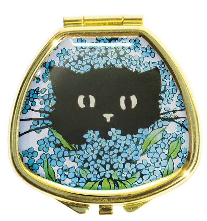 Andrea Garland - Hide and Seek Kitty in Forget Me Nots, Lip Balm Compact