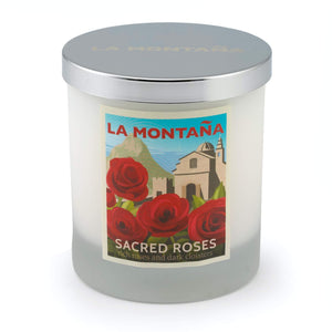 La MontaÃ±a - Sacred Roses Scented Candle with Lid