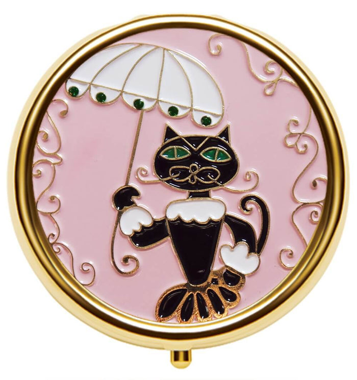 Andrea Garland - Shakespeare's Cat, Enamel Lip Balm Compact