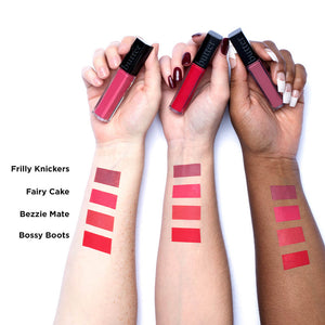 Butter London Soft Matte Lip Cream Palette on Skin